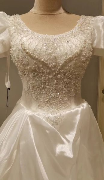 wedding dresses wedding gowns 2023 luxury beading pearls lace tiers craft dress, White
wedding dresses wedding gowns 2023 luxury beading pearls lace tiers craft dress, White