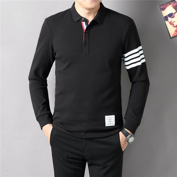 men's polos spring autumn cotton embroidery casual shirts long sleeve shirt arrival tee 3xl 220927, White;black
men's polos spring autumn cotton embroidery casual shirts long sleeve shirt arrival tee 3xl 220927, White;black