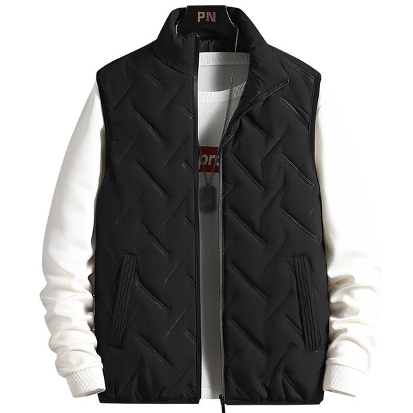men s vests mens jacket sleeveless vest male autumn winter casual coats cottonvest men thicken waistcoat 5xl 4xl 220926, Black;white
men s vests mens jacket sleeveless vest male autumn winter casual coats cottonvest men thicken waistcoat 5xl 4xl 220926, Black;white