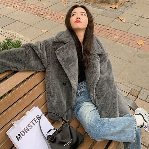 womens fur faux winter warm teddy bear coat thick long turn down collar casaco feminino 220927, Black
womens fur faux winter warm teddy bear coat thick long turn down collar casaco feminino 220927, Black