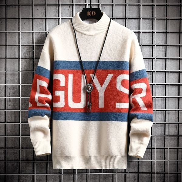 men's sweaters winter turtleneck men sweater cashmere male pullovers handsome loose mens harajuku streetwear keep warm pull homme 22092, White;black
men's sweaters winter turtleneck men sweater cashmere male pullovers handsome loose mens harajuku streetwear keep warm pull homme 22092, White;black