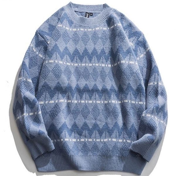 men's sweaters hip hop harajuku striped winter vintage clothes pullovers knitted loose pullover knit streetwear 220927, White;black
men's sweaters hip hop harajuku striped winter vintage clothes pullovers knitted loose pullover knit streetwear 220927, White;black