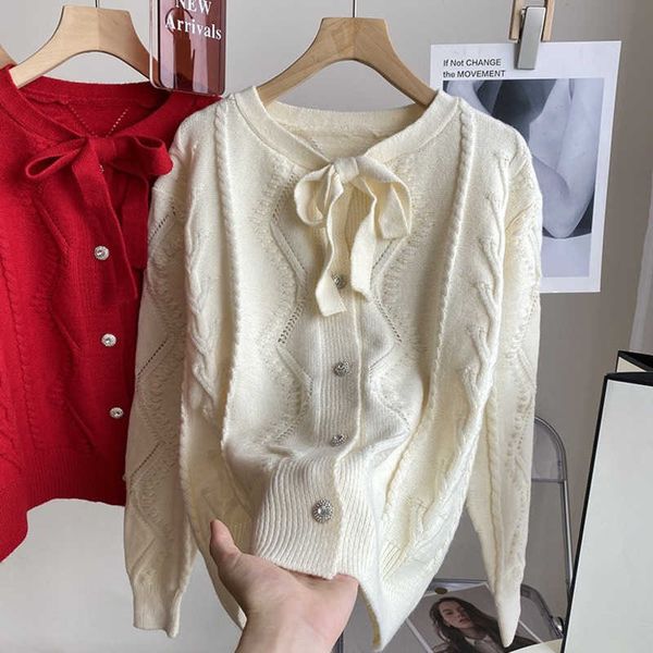 knits & tees dress sweater coat small fragrance loose versatile lace up knitted cardigan women, White
knits & tees dress sweater coat small fragrance loose versatile lace up knitted cardigan women, White