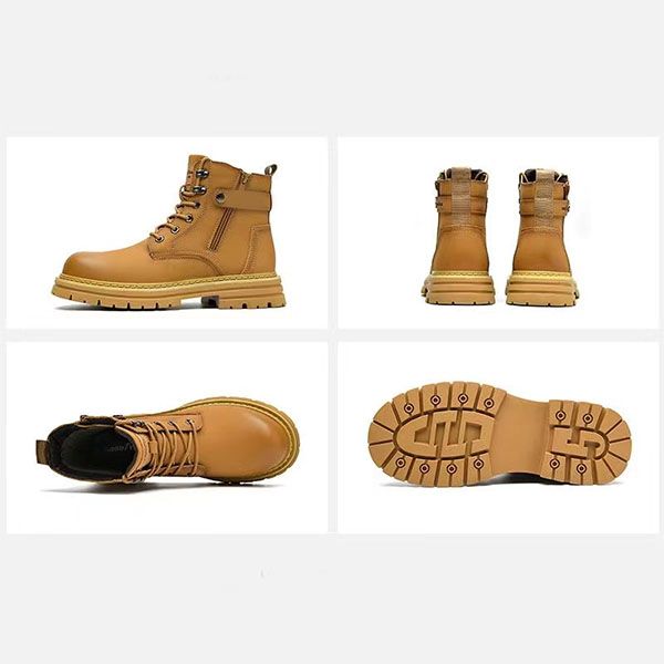 men's autumn 2022 new rhubarb boots men's leather thick soled wear-resistant winter high helper martin shoes, Black
men's autumn 2022 new rhubarb boots men's leather thick soled wear-resistant winter high helper martin shoes, Black
