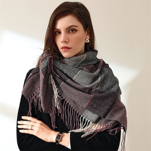 scarves 2022 thick winter warm cashmere pashmina shawl women scarf plaid splice with tassel female foulard stoles poncho echarpe 220927, Blue;gray
scarves 2022 thick winter warm cashmere pashmina shawl women scarf plaid splice with tassel female foulard stoles poncho echarpe 220927, Blue;gray