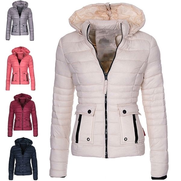 women's down parkas s-3xl 10colors thicken warm slim fit quilted jackets with zipper hooded casual solid winter women down coat 220924, Black
women's down parkas s-3xl 10colors thicken warm slim fit quilted jackets with zipper hooded casual solid winter women down coat 220924, Black