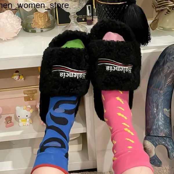 slippers paris woolen designer luxury balencaigass slide women winter black lamb woolen shoes
slippers paris woolen designer luxury balencaigass slide women winter black lamb woolen shoes