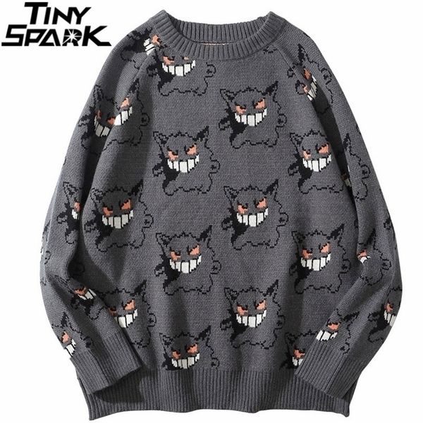 men's sweaters men knitted sweater hip hop streetwear dark style devil print pullover harajuku cotton loose sweater autumn pullover gra, White;black
men's sweaters men knitted sweater hip hop streetwear dark style devil print pullover harajuku cotton loose sweater autumn pullover gra, White;black