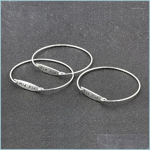 bangle bangle bespmosp 3pc/set big mid lil sis middle little sister gold sier plated bracelets bangles for women girls j yummyjewelry dhvhi, Black
bangle bangle bespmosp 3pc/set big mid lil sis middle little sister gold sier plated bracelets bangles for women girls j yummyjewelry dhvhi, Black