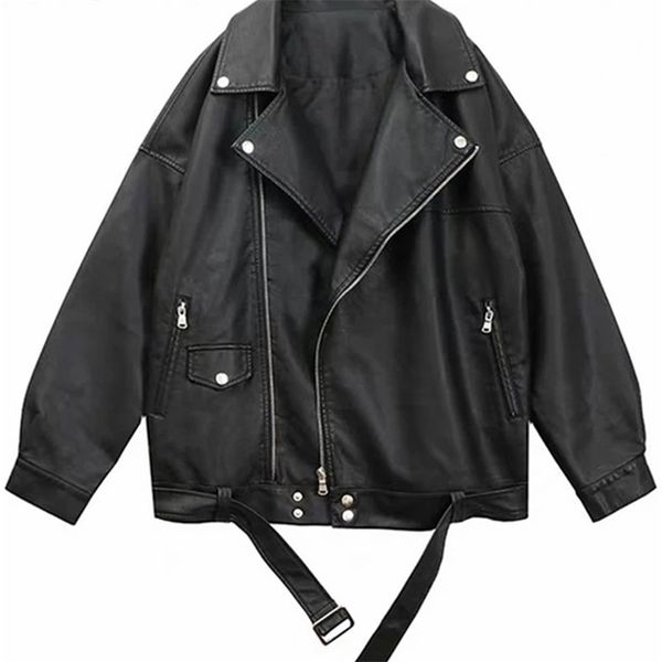 women's jackets sungtin women loose pu leather jacket black soft faux leather jacket street moto biker leather coat jacket lady casual, Black;brown
women's jackets sungtin women loose pu leather jacket black soft faux leather jacket street moto biker leather coat jacket lady casual, Black;brown