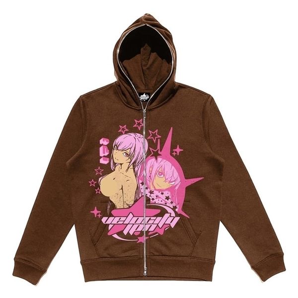 women's hoodies sweatshirts y2k retro anime print zip hoodie women's cotton loose couple japan harajuku style casual women clothe, Black
women's hoodies sweatshirts y2k retro anime print zip hoodie women's cotton loose couple japan harajuku style casual women clothe, Black