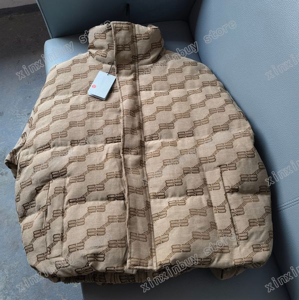 xinxinbuy men designer coat down jacket double letter jacquard fabric long sleeve women khaki s-2xl, Black;brown
xinxinbuy men designer coat down jacket double letter jacquard fabric long sleeve women khaki s-2xl, Black;brown