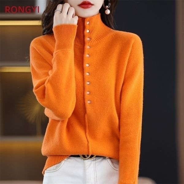 womens sweaters rongyi 100% pure wool womens clothing large size turtleneck pullover sweater autumn winter casual knit korean style 220923, White;black
womens sweaters rongyi 100% pure wool womens clothing large size turtleneck pullover sweater autumn winter casual knit korean style 220923, White;black