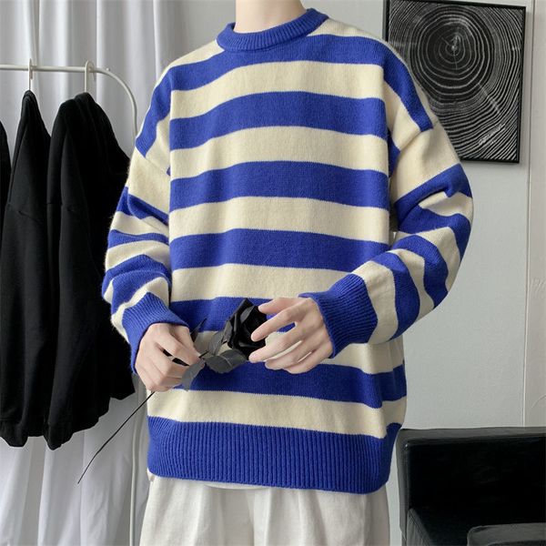 men's sweaters privathinker striped o neck loose fashion korean clothing harajuku knitted pullovers casual autumn male knitwear 220927, White;black
men's sweaters privathinker striped o neck loose fashion korean clothing harajuku knitted pullovers casual autumn male knitwear 220927, White;black