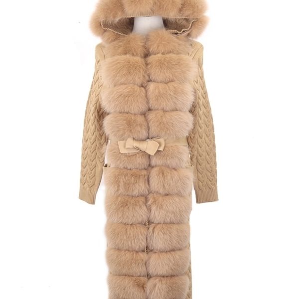 womens fur faux furyoume autumn winter women real coat xlong casual fashion wool knitted sweater natural collar hooded cardigan 220926, Black
womens fur faux furyoume autumn winter women real coat xlong casual fashion wool knitted sweater natural collar hooded cardigan 220926, Black