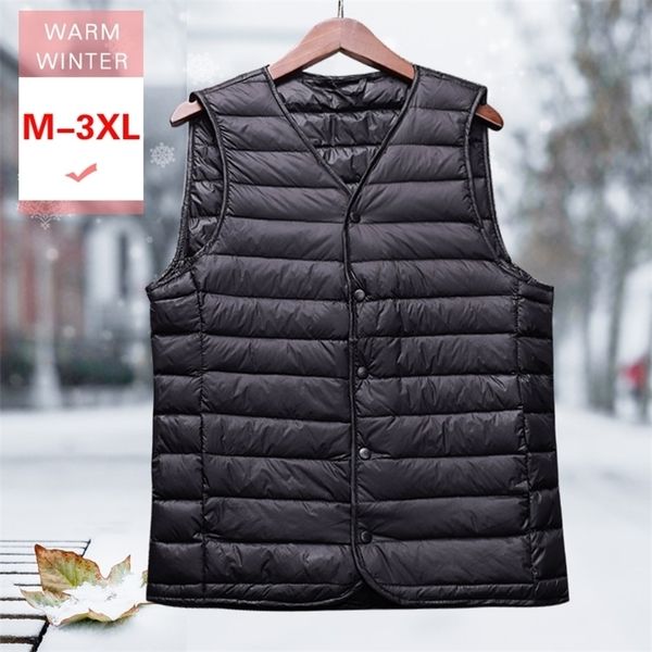 mens down parkas autumn winter men white duck down vest male ultra light v neck causal sleeveless jacket soft casual warm good quality liner, Black
mens down parkas autumn winter men white duck down vest male ultra light v neck causal sleeveless jacket soft casual warm good quality liner, Black
