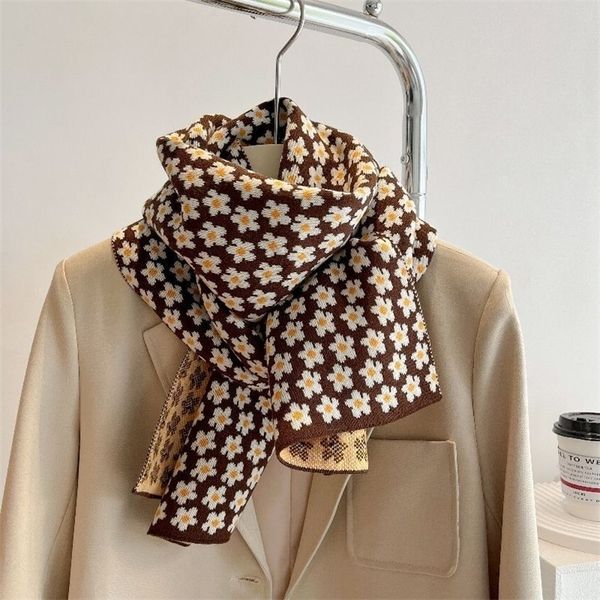 scarves flowers scarf female winter cute korean version of allmatch knitted female doublesided printed shawl 220927, Blue;gray
scarves flowers scarf female winter cute korean version of allmatch knitted female doublesided printed shawl 220927, Blue;gray