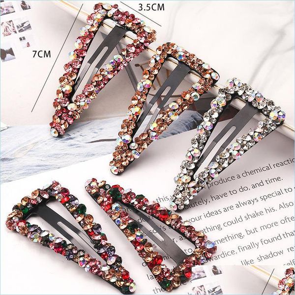 hair clips barrettes inlay colour crystal clips rhinestone hairpin girl women triangar shape fashion versatile hair accessories new dhfsm, Golden;silver
hair clips barrettes inlay colour crystal clips rhinestone hairpin girl women triangar shape fashion versatile hair accessories new dhfsm, Golden;silver