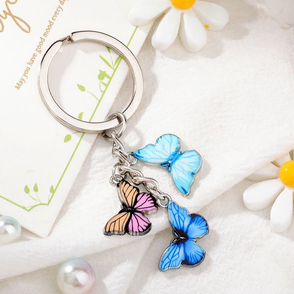 keychain color drop butterfly pendant key chain fashion simple keyring bag accessories pendant alloy 12 kinds promation ornament romantic, Silver
keychain color drop butterfly pendant key chain fashion simple keyring bag accessories pendant alloy 12 kinds promation ornament romantic, Silver