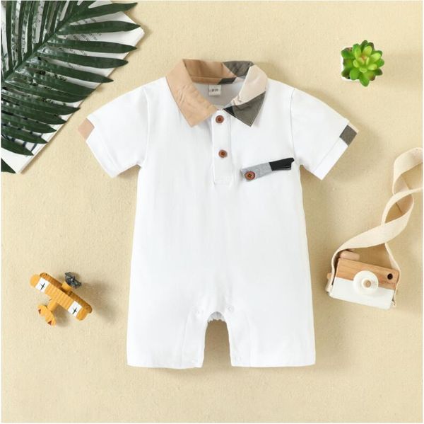 Lovely Baby Boys Girls Rompers Summer Newborn Cotton Jumpsuits Toddler Short Sleeve Onesies Turn-down Collar Infant Romper, Dark blue
Lovely Baby Boys Girls Rompers Summer Newborn Cotton Jumpsuits Toddler Short Sleeve Onesies Turn-down Collar Infant Romper, Dark blue