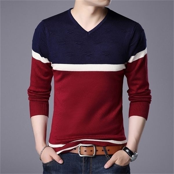 mens sweaters autumn vneck men casual pullover cotton long sleeve slim fit knited 220923, White;black
mens sweaters autumn vneck men casual pullover cotton long sleeve slim fit knited 220923, White;black