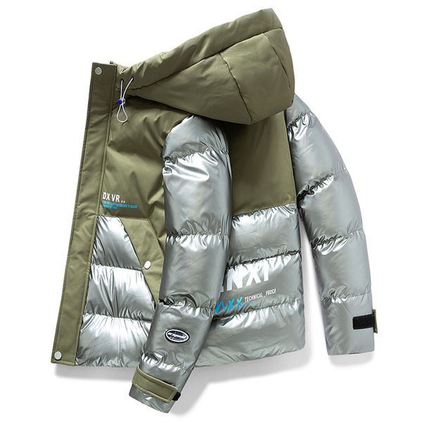 men's down parkas winter bright men casual thicken hooded jacket loose style patchwork outwear waterproof warm male coat oversize 4xl 2, Black
men's down parkas winter bright men casual thicken hooded jacket loose style patchwork outwear waterproof warm male coat oversize 4xl 2, Black