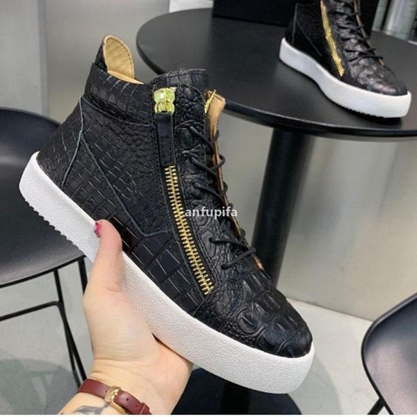 casual shoes real leather sneakers men shoes chaussures de designer loafers martin frankie the crocodile grain d giuseppes zanotties xdi, Black
casual shoes real leather sneakers men shoes chaussures de designer loafers martin frankie the crocodile grain d giuseppes zanotties xdi, Black