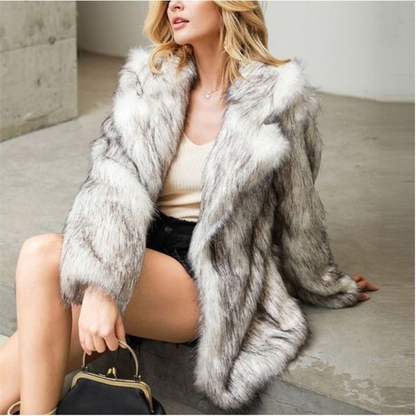 womens fur faux jackets outerwear fashion turndown collar widewaisted women winter coat windproof ladies parkas 220927, Black
womens fur faux jackets outerwear fashion turndown collar widewaisted women winter coat windproof ladies parkas 220927, Black