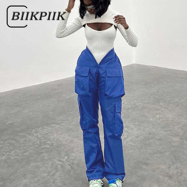 women's pants capris biikpiik high wasit solid pockets v wasit loose cargo pants overalls female streetwear lounge straight trousers fl, Black;white
women's pants capris biikpiik high wasit solid pockets v wasit loose cargo pants overalls female streetwear lounge straight trousers fl, Black;white