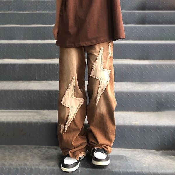 men's jeans houzhou hip hop ripped pants vintage denim trousers male distressed men japanese streetwear harajuku patchwork hole 220927, Blue
men's jeans houzhou hip hop ripped pants vintage denim trousers male distressed men japanese streetwear harajuku patchwork hole 220927, Blue