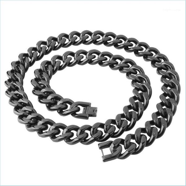 chains 316l stainless steel cool black cuban curb chain mens womens necklace/bracelet unisexs jewelry 7-40i yummyjewelry dhojh, Silver
chains 316l stainless steel cool black cuban curb chain mens womens necklace/bracelet unisexs jewelry 7-40i yummyjewelry dhojh, Silver