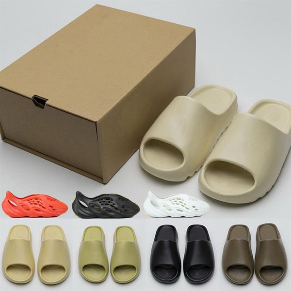 2021foam slippers runner earth brown desert sand triple black bone white resin west slides sandal mens slipper with shoebox283j
2021foam slippers runner earth brown desert sand triple black bone white resin west slides sandal mens slipper with shoebox283j