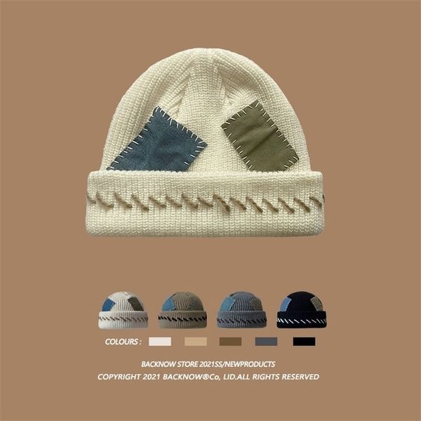 beanieskull caps wide brim hats bucket japanese personality patch knitted beanies wool mens ins warm ear protection womens 220927, Blue;gray
beanieskull caps wide brim hats bucket japanese personality patch knitted beanies wool mens ins warm ear protection womens 220927, Blue;gray