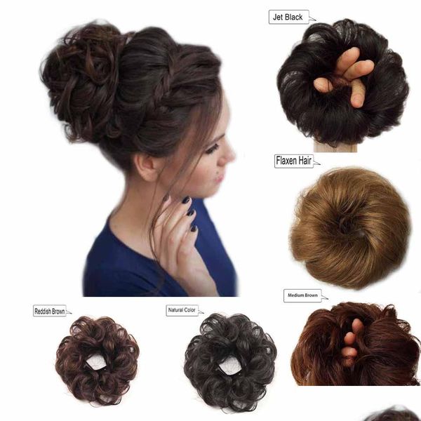 human chignons human hair bun messy extensions wavy curly wedding pieces for women kids updo donut chignons drop delivery rimmer dhpux, Black
human chignons human hair bun messy extensions wavy curly wedding pieces for women kids updo donut chignons drop delivery rimmer dhpux, Black