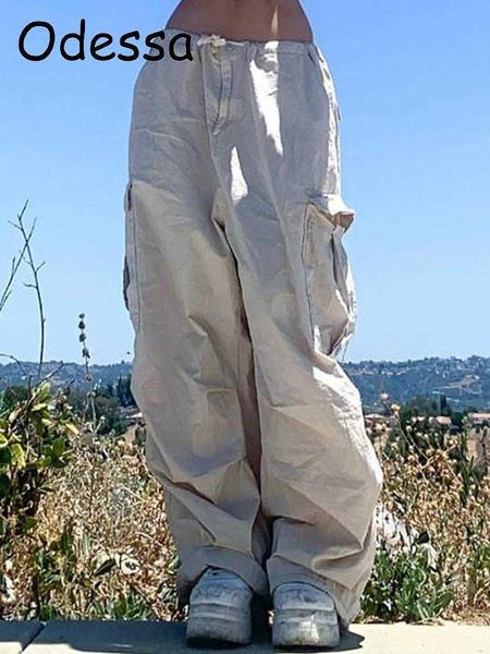 women's pants capris odessa vintage oversized cargo pants women fashion 90s streetwear pockets wide leg low waist streetwear joggers ba, Black;white
women's pants capris odessa vintage oversized cargo pants women fashion 90s streetwear pockets wide leg low waist streetwear joggers ba, Black;white