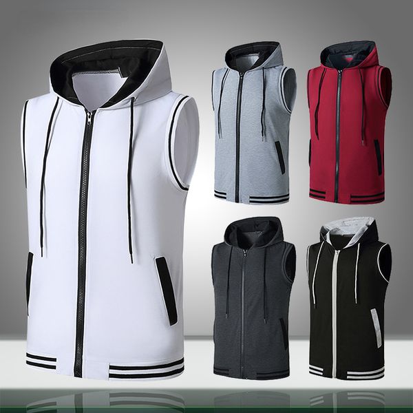 fashion mens casual tshirts vest male solid color tank patchwork sleeveless shirt men outdoor hooded sport t-shirts solid, White;black
fashion mens casual tshirts vest male solid color tank patchwork sleeveless shirt men outdoor hooded sport t-shirts solid, White;black