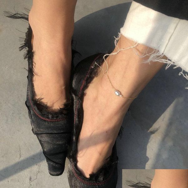 anklets fashion 14k gold filled anklet baroque pearl on foot ankle bracelets for women leg chain jewelry gift summer styles drop deli dh3nl, Red;blue
anklets fashion 14k gold filled anklet baroque pearl on foot ankle bracelets for women leg chain jewelry gift summer styles drop deli dh3nl, Red;blue