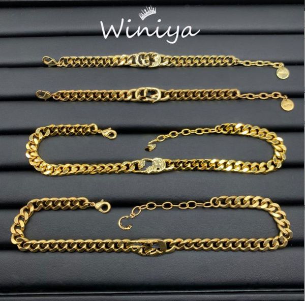 pendant necklaces new vintage letter heavy chain neck chain bracelet female high edition temperament collar, Silver
pendant necklaces new vintage letter heavy chain neck chain bracelet female high edition temperament collar, Silver