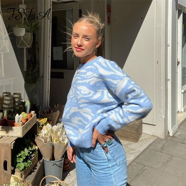 women's sweaters fsda autumn winter blue casual sweater o neck long sleeve oversized knitted pullover loose fashion jumper 220926, White;black
women's sweaters fsda autumn winter blue casual sweater o neck long sleeve oversized knitted pullover loose fashion jumper 220926, White;black