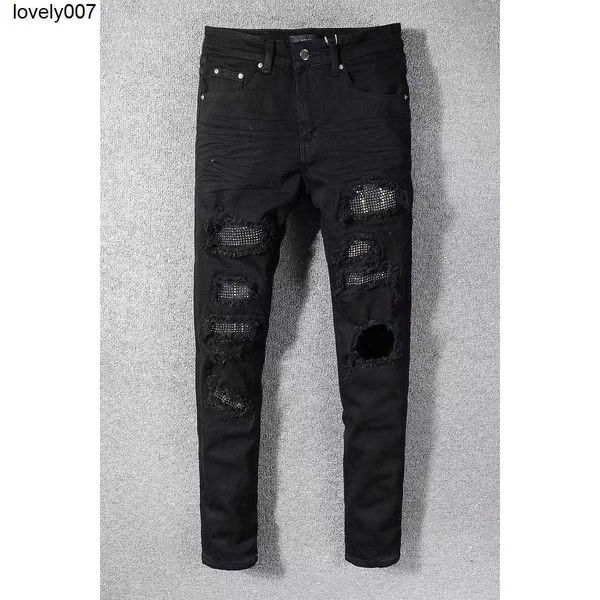 dsigner men's jeans amirs black elastic jeans hole black slim fit trendy men's jeans, Blue
dsigner men's jeans amirs black elastic jeans hole black slim fit trendy men's jeans, Blue