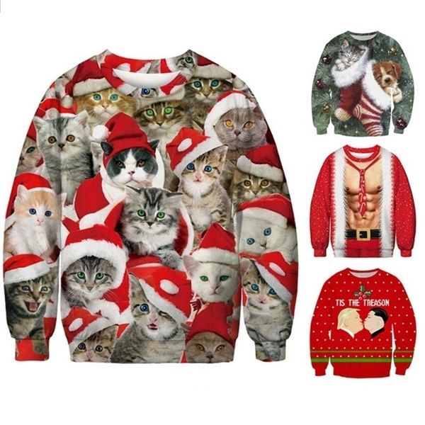 men's sweaters funny 3d print cat sweater men women ugly christmas sweaters jumpers holiday party pullover hoodie sweatshirt 3xl 22092, White;black
men's sweaters funny 3d print cat sweater men women ugly christmas sweaters jumpers holiday party pullover hoodie sweatshirt 3xl 22092, White;black