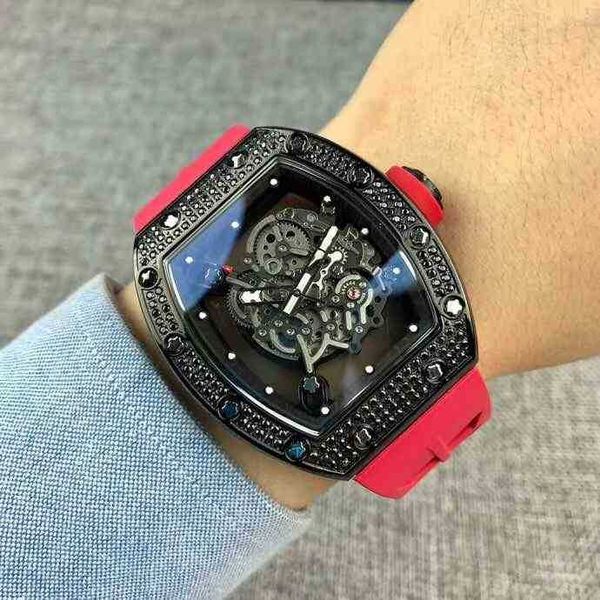 watches wristwatch luxury richa milles designer hollow out men's automatic mechanical watch personalized diamond studded star tape spor, Slivery;brown
watches wristwatch luxury richa milles designer hollow out men's automatic mechanical watch personalized diamond studded star tape spor, Slivery;brown