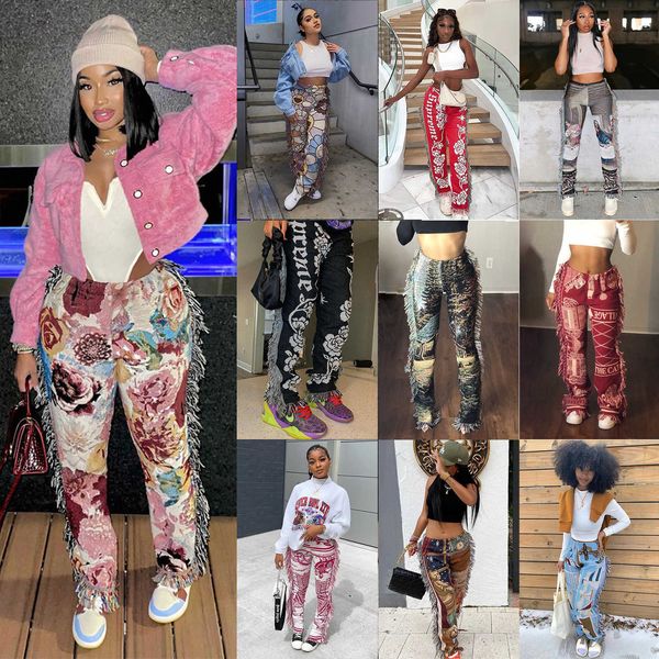 women's pants capris casaul streetwear print tassel cargo colorful high sporty long for winter outfit t220926, Black;white
women's pants capris casaul streetwear print tassel cargo colorful high sporty long for winter outfit t220926, Black;white