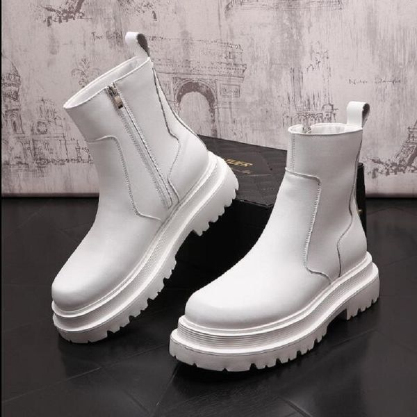 white fashion hip hop men motorcycle boots high sneakers casual shoes ankle boots zapatillas hombre dh4, Black
white fashion hip hop men motorcycle boots high sneakers casual shoes ankle boots zapatillas hombre dh4, Black