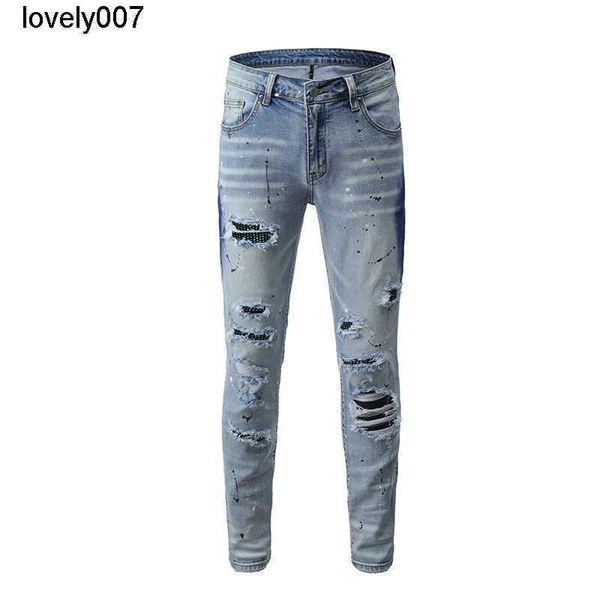 dsigner jeans amirs single light blue ripped jeans men's patch drill slim fit elastic tight denim pants
dsigner jeans amirs single light blue ripped jeans men's patch drill slim fit elastic tight denim pants