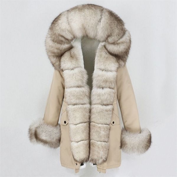 women's fur faux oftbuy fashion winter jacket women real coat natural collar loose long parkas big outerwear detachable 220928, Black
women's fur faux oftbuy fashion winter jacket women real coat natural collar loose long parkas big outerwear detachable 220928, Black