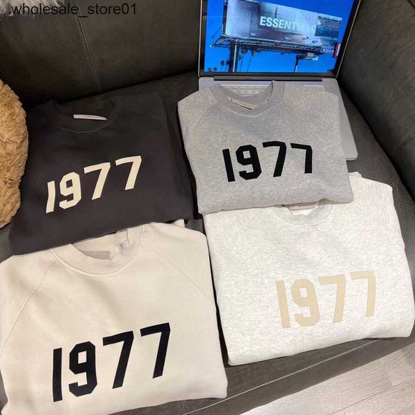 men's hoodies sweatshirts designer autumn new essential season flocking print long sleeve round neck sweater for couples, Black
men's hoodies sweatshirts designer autumn new essential season flocking print long sleeve round neck sweater for couples, Black