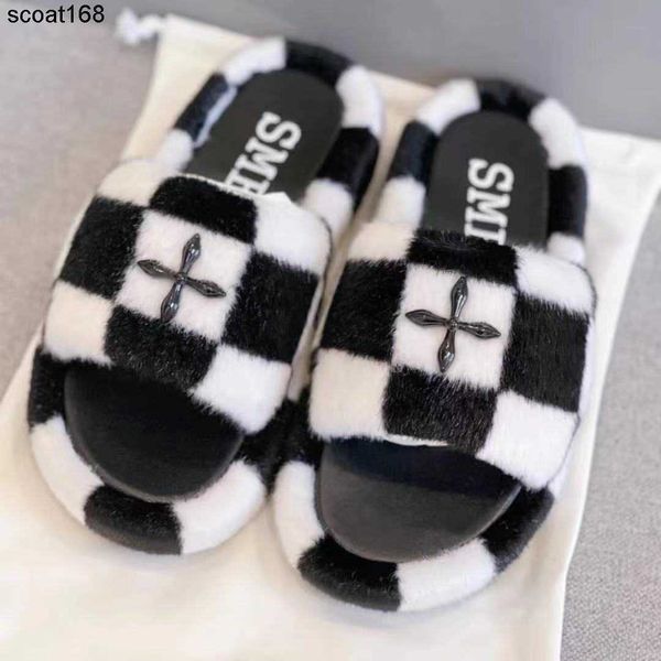 slippers high version designer fashion smfk checkerboard grid slipper cross buckle thick bottom color matching black white grid fur trawls r
slippers high version designer fashion smfk checkerboard grid slipper cross buckle thick bottom color matching black white grid fur trawls r