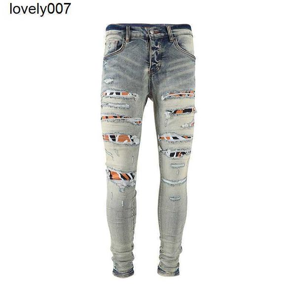 designer men's amirs new fashionable jeans leopard patch broken elastic blue jeans fashion
designer men's amirs new fashionable jeans leopard patch broken elastic blue jeans fashion
