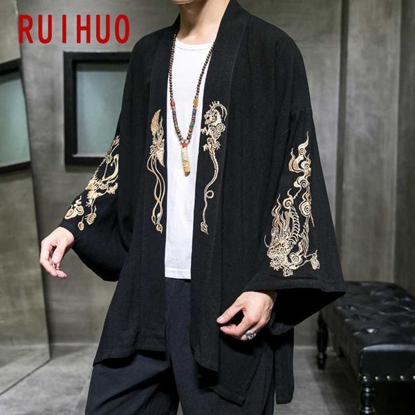 men's jackets ruihuo dragon embroidery kimono jacket men coat streetwear bomber jacket men hip hop men jacket windbreaker 5xl 2022 new, Black;brown
men's jackets ruihuo dragon embroidery kimono jacket men coat streetwear bomber jacket men hip hop men jacket windbreaker 5xl 2022 new, Black;brown
